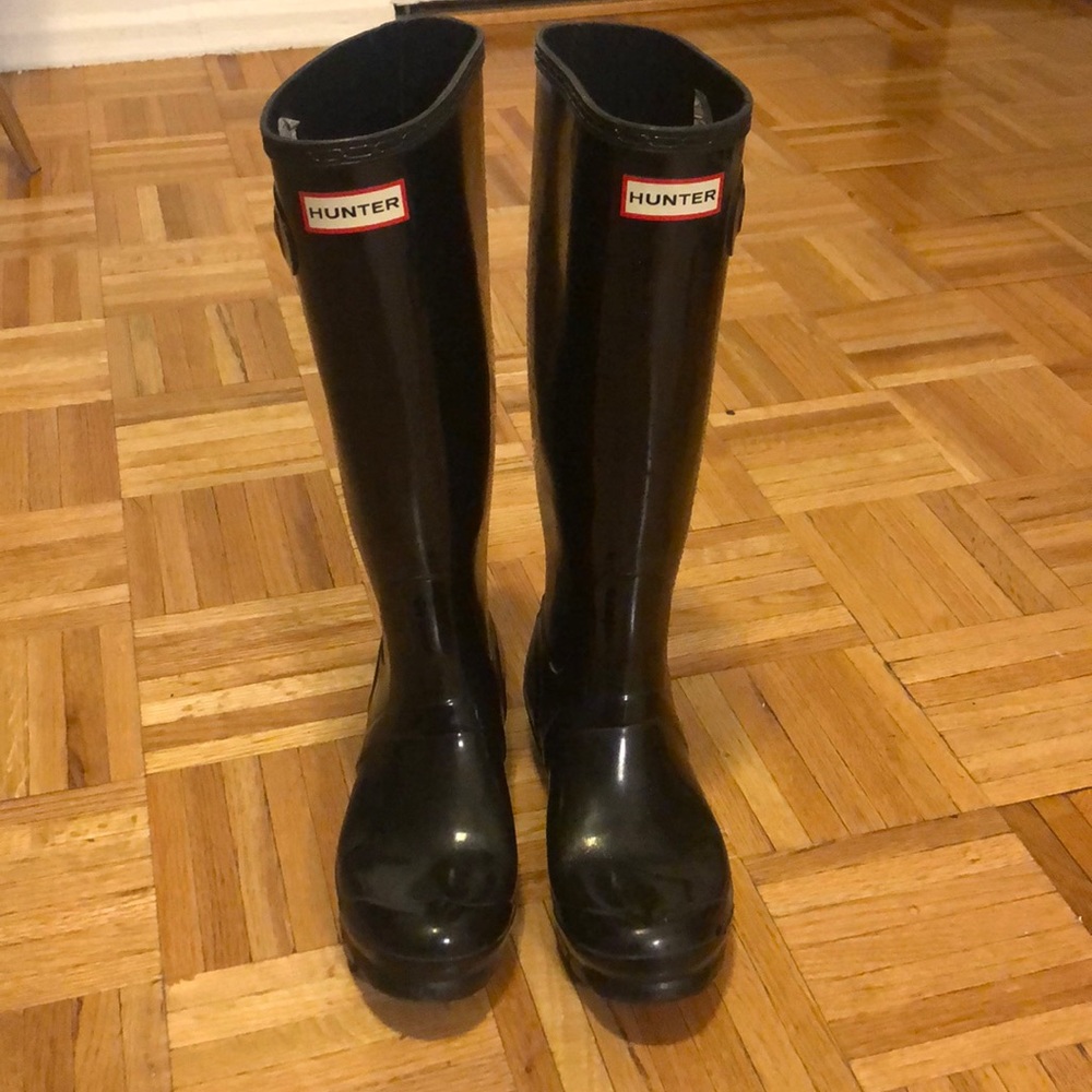 Black Hunter tour packable waterproof rain boots